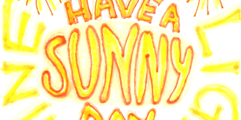 Word Art: Shine your light - have a sunny day